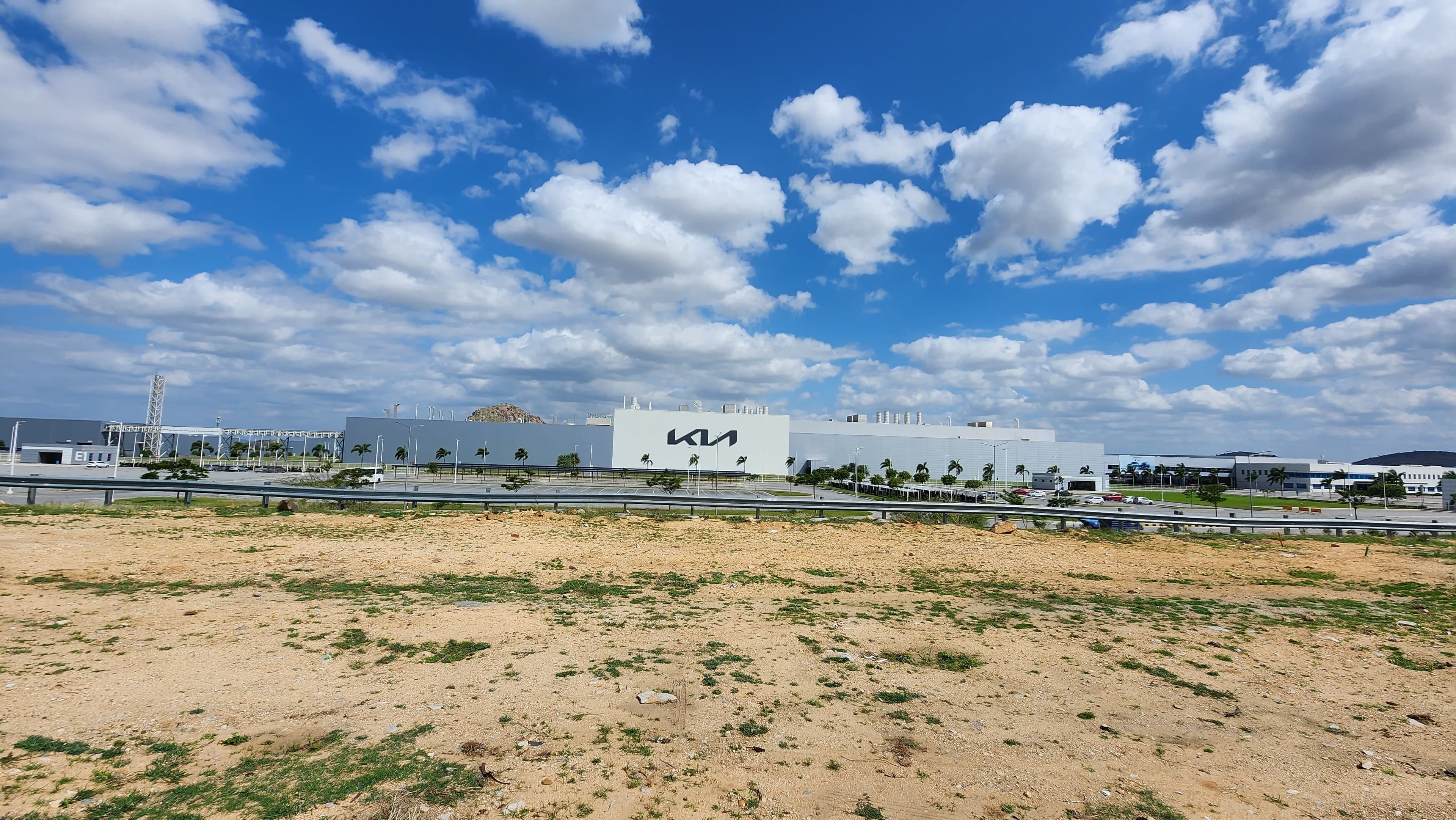 A shot of Kia Factory taken from the Bangalore Highway { w: 600, h: 300 }